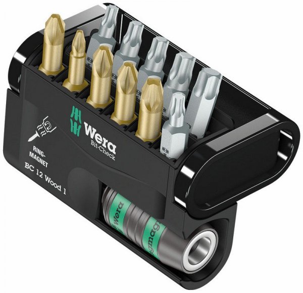 ZESTAW BITÓW BIT-CHECK 12 WOOD 1, 12CZ. (1 KPL)