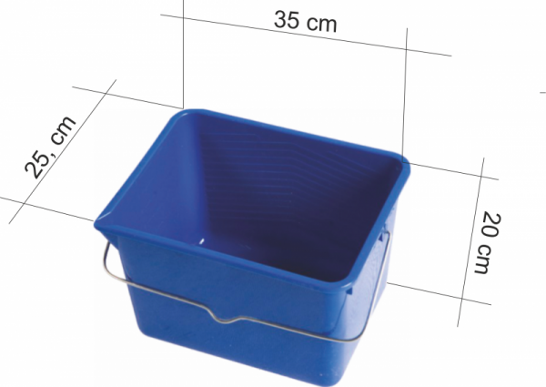 WIADRO MALARSKIE 12L-14L PLASTIK KOLOR (1 SZT)