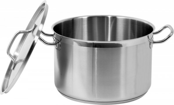 GARNEK WYSOKI Z POKRYWKĄ ZE STALI NIERDZEWNEJ 28X28 11.1L (1 SZT)