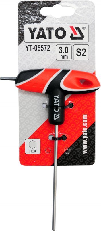 KLUCZ TRZPIENIOWY HEX Z RĘKOJEŚCIĄ 3MM (1 SZT)