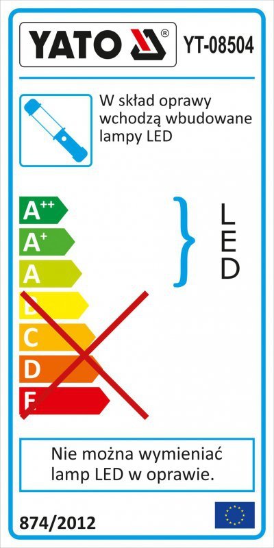 LAMPA WARSZTATOWA 3W COB LED (1 SZT)