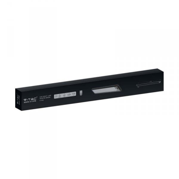 Oprawa podszafkowa V-TAC 2,5W LED Czarna Czujnik Ruchu Ładowanie USB 60cm VT-8143 3000K 260lm