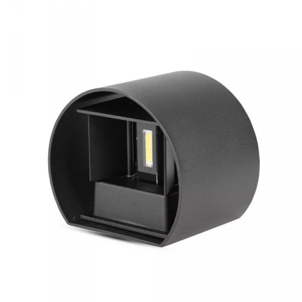 Oprawa Ścienna 5W V-TAC Góra Dół Regulowana Czarny Okrągły IP65 Bridgelux VT-756-B 3000K 700lm