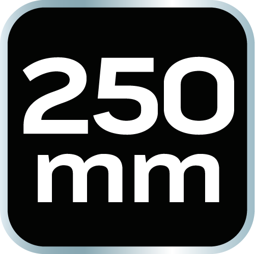 Szpachla malarska 250 mm, stal nierdzewna, dwukomponentowy uchwyt
