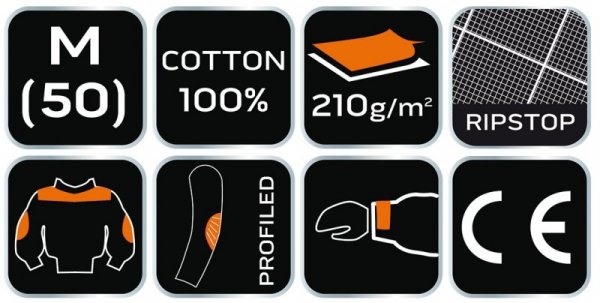 Bluza robocza Neo Garage, 100% bawełna rip stop, rozmiar M