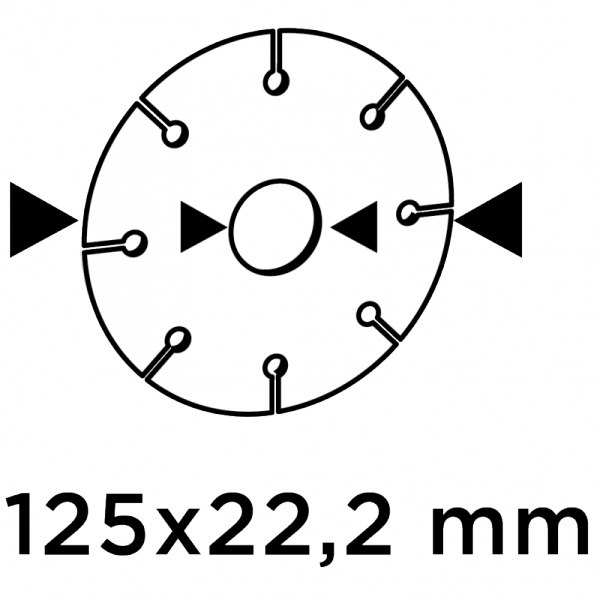 Przecinarka do gresu i kamienia 1400W, 125 mm