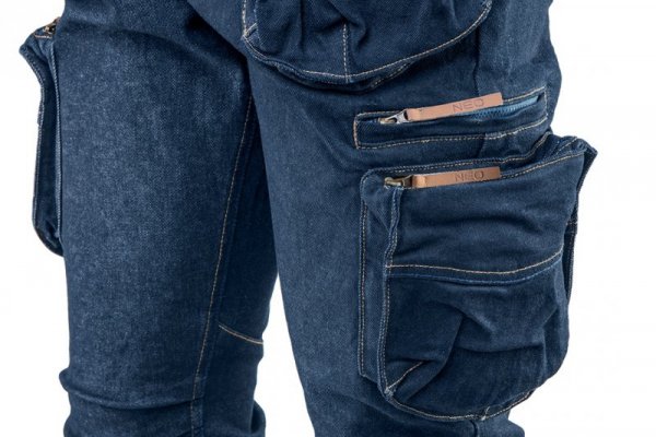Spodnie robocze 5-kieszeniowe DENIM, rozmiar S