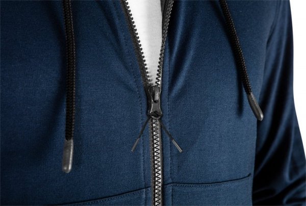 Bluza rozpinana z kapturem COMFORT, granatowa, rozmiar XXL