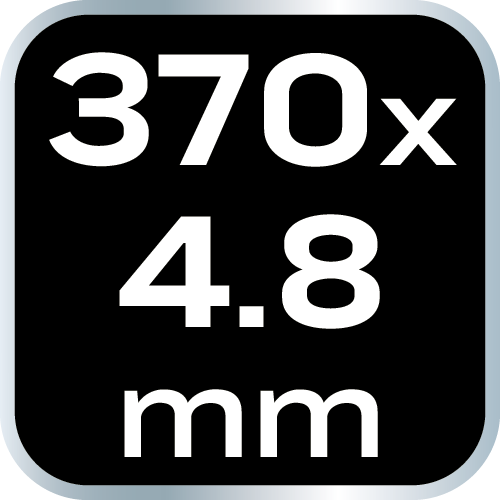 Opaski zaciskowe EXTREME 4.8 × 370 mm, czarne, 50 szt.