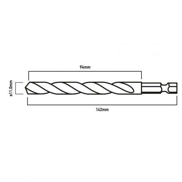 Wiertło do metalu Hex 11.0 mm