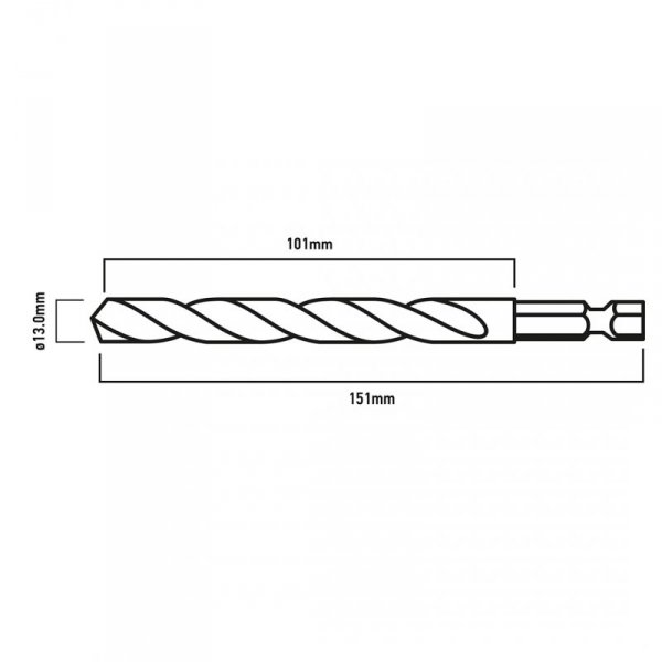 Wiertło do metalu Hex 13.0 mm