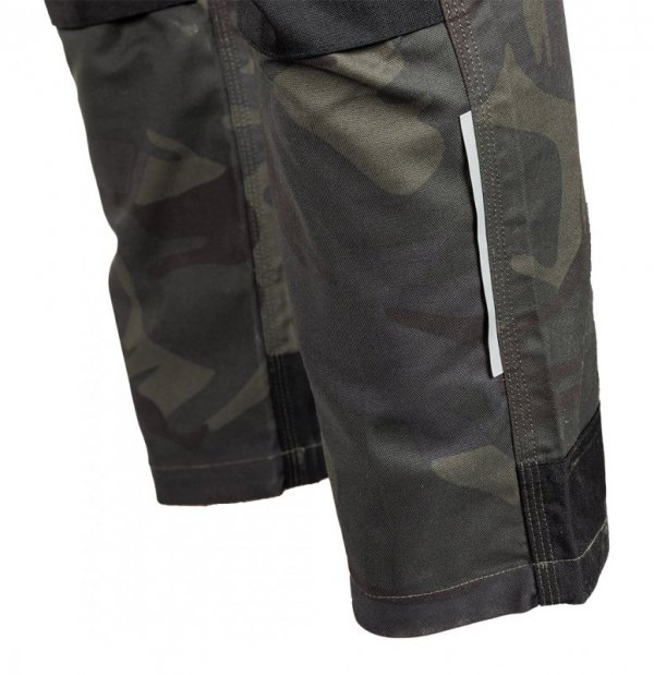 Spodnie robocze Mix&Match, Canvas, wzmocnienia z Cordury, zielone moro, rozmiar XXL