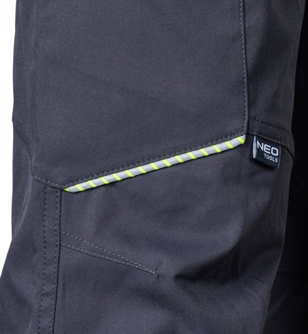 Spodnie robocze Mix&Match, stretch, szare, rozmiar M