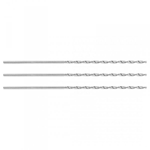 Wiertło do metalu HSS, DIN 340, przedłużane, 1 mm, 3 szt.