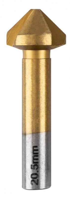 Wiertła fazujące stożkowe pogłębiacze TiN, 6.3-20.5 mm, zestaw 6 szt.