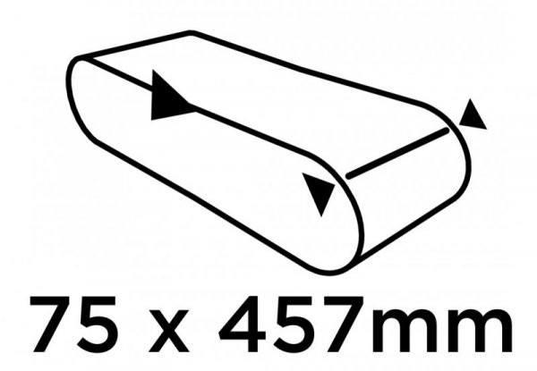 Pasy bezkońcowe 75 x 457 mm, P60, 3 szt.