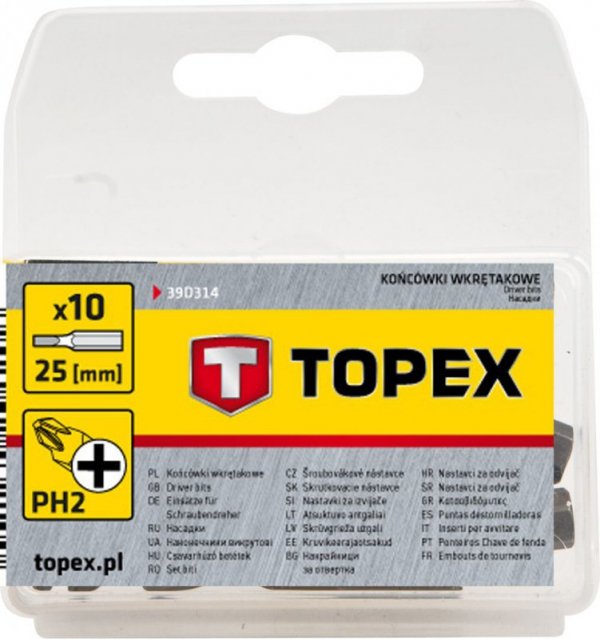Końcówki wkrętakowe PH2 x 25 mm, 10 szt. (3 szt.)