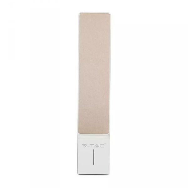 Lampka Biurkowa V-TAC 4W LED Ściemnianie Ładowanie Biały+Złoty VT-1014 2700K-6400K 550lm