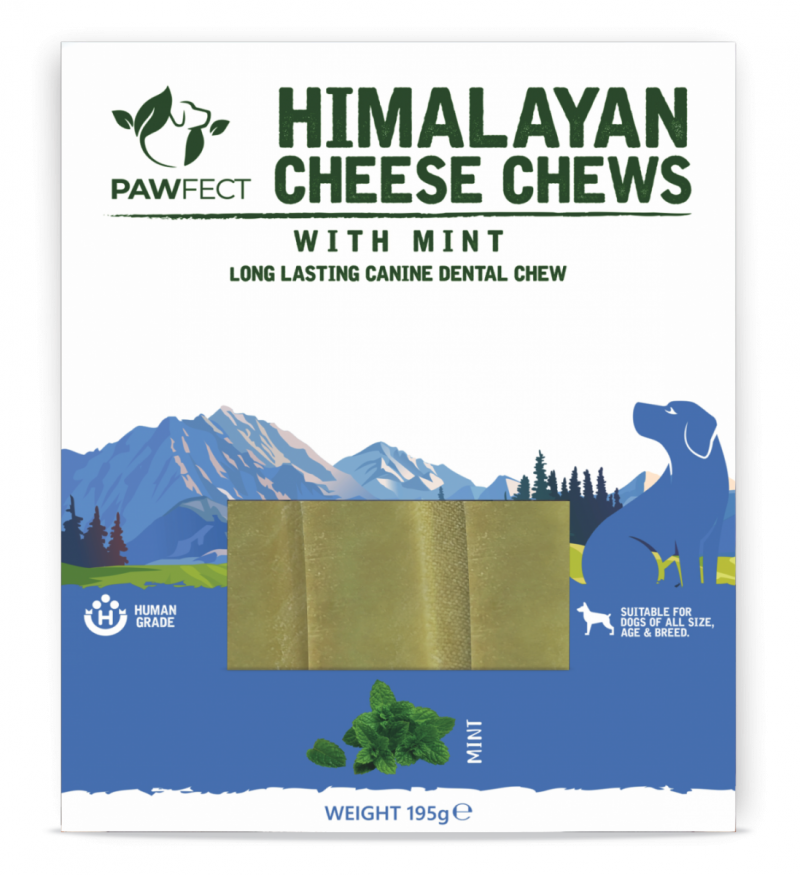 PAWFECT Himalayan Cheese Chews MINT - ser himalajski z miętą 3 szt. 195g