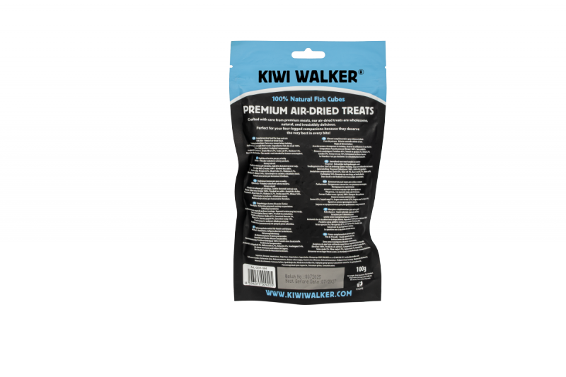 Kiwi Walker 100% DORSZ KOSTKA Przysmaki suszone powietrzem dla psa i kota 100g
