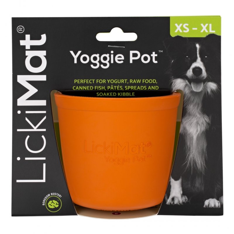 LickiMat® Yoggie Pot pomarańczowy