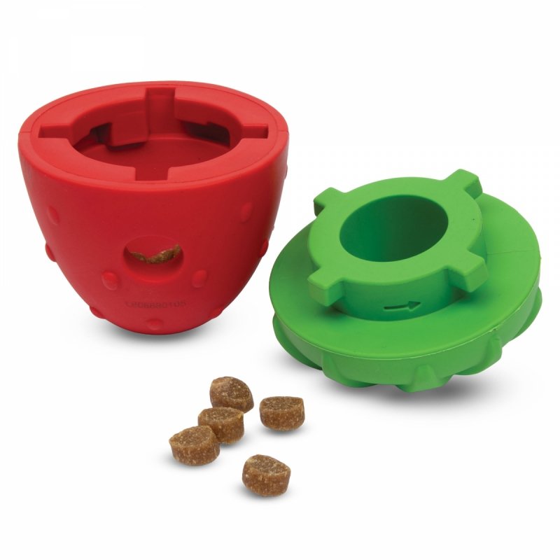 Brightkins Zabawka na przysmaki Strawberry Treat Dispenser TRUSKAWKA