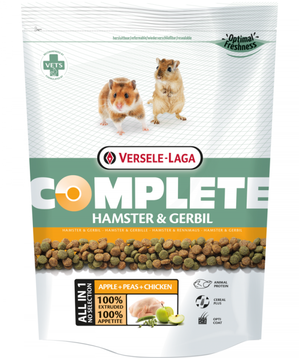 VERSELE LAGA Hamster & Gerbil Complete - ekstrudat dla chomików i myszoskoczków [461296] 500g