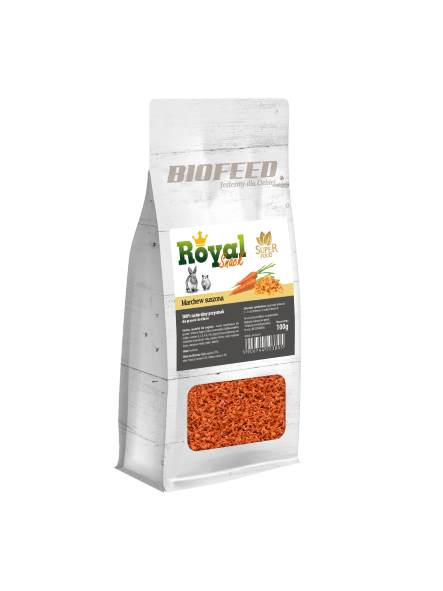 BIOFEED Royal Snack SuperFood - marchew suszona 100g