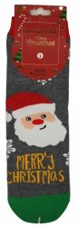 Skarpetki bawełniane, motyw świąteczny. Połyskujące elementy. Wykonane w rozmiarze 38-41 firmy Aura.Via