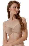 Biustonosz typu spacer 3D CONTE SPORT GLAM nude oferuje trójwymiarowe dopasowanie, zapewniając naturalny kształt piersi, doskonałą wentylację i wygodę przez cały dzień.