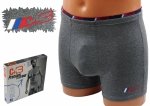 Szare bokserki męskie, jakość firmy C+3 roz XXL, 95% zawartość bawełny.