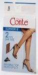 CONTE SUMMER 8 den – lekkie podkolanówki na lato, 2 pary