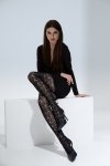 Knittex Harissa 50 DEN-Rajstopy z Wyjątkowym Ażurowym Motywem