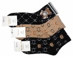 Skarpety trendy misie 35-38, zestaw 3 par AuraVia,skarpetki damskie bawełniane prezent