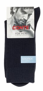 CONTE For Men – skarpety granatowe do pracy i garnituru 42-43