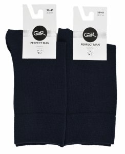 Gatta Perfect Man–niebieskie skarpety męskie z bawełny (87%) 39-41