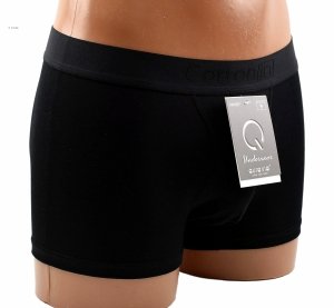 Auravia Cotton In–czarne bokserki męskie 95% bawełny, komfort, rozmiar 3XL