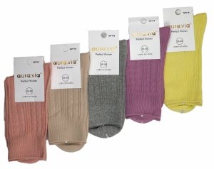 Bawełniana delikatność w codziennym wydaniu–Prążki, Kolory i 100% Wygody! 35-38 