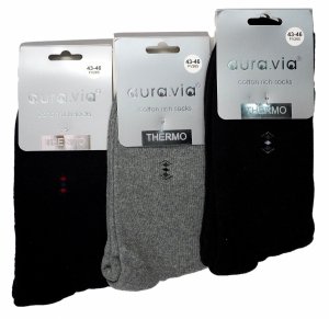 Skarpety Bawełniane Thermo Aura.via FV265 - Ochrona Przed Chłodem 39-42