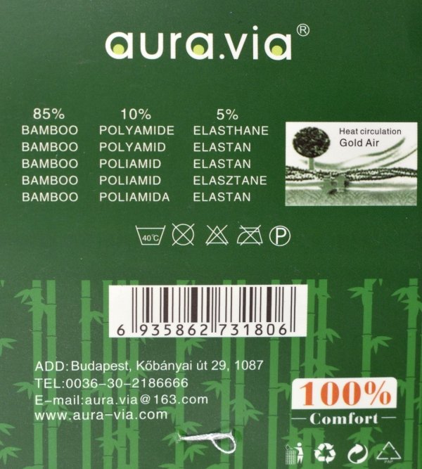 Bambusowe skarpety męskie Aura.Via oferują wysoki poziom komfortu dzięki miękkiej dzianinie i elastycznemu dopasowaniu.