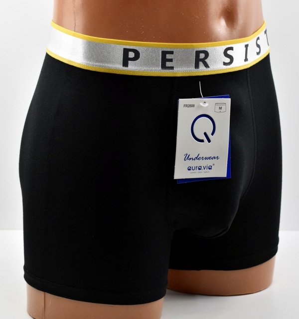 Bokserki męskie AuraVia–stylowy model z ozdobnym pasem PERSIST, XL