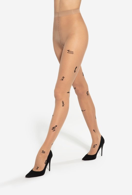 Rajstopy Gatta Arrow wykonane z elastycznej przędzy LYCRA doskonale układają się na nogach, gwarantując komfort i estetyczny wygląd przez cały dzień.