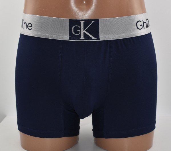 Granatowe bokserki męskie Aura.Via Ghin Kline–komfort premium, rozmiar 3XL