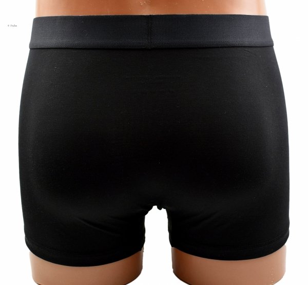 Bokserki męskie Auravia–czarne, bambus 85%, elastyczny pas AttractiveMan, rozmiar 3XL