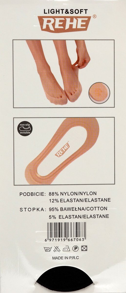 Opakowanie. Stopki,baleriny klasyczne 4 pary w rozmiarze 35-39 firmy Rehe