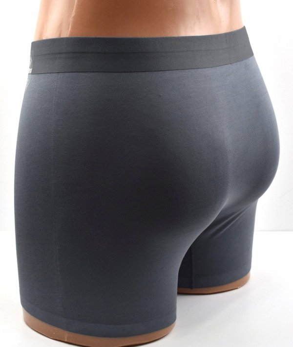 Grafitowe bambusowe 90% bokserki męskie AuraVia–naturalny komfort, rozmiar L