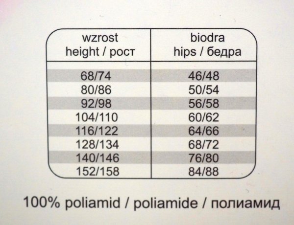 Rajstopy dziecięce Laura 30 DEN Romb roz.104/110