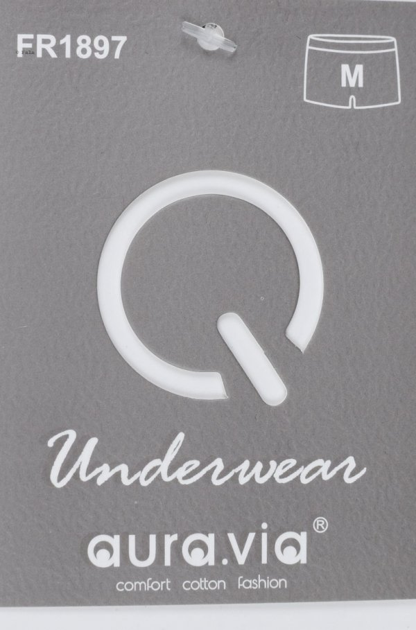 Wygodne bokserki jasnoszare Auravia–miękka bawełna 95%, rozmiar 2XL