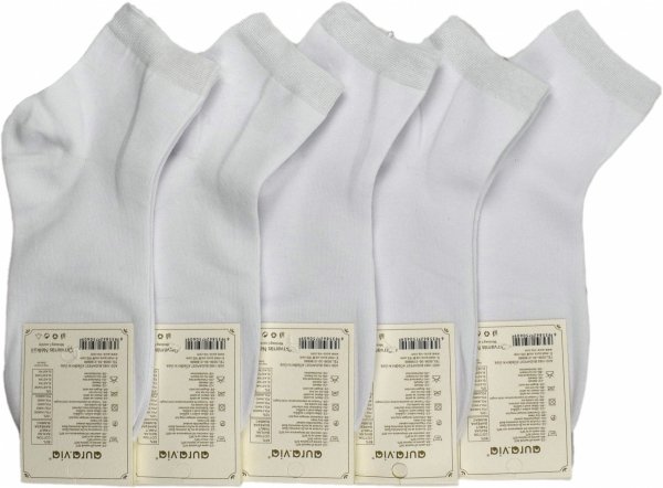 Zestaw 5 par białych skarpetek 3/4 od Aura.Via to gwarancja wygody i praktyczności. Idealne do codziennych stylizacji w sportowym i klasycznym wydaniu.