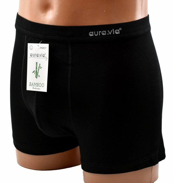 Bokserki męskie z bambusa Aura.Via to doskonały wybór na co dzień. Czarne, klasyczne i niezwykle wygodne – po prostu idealne.